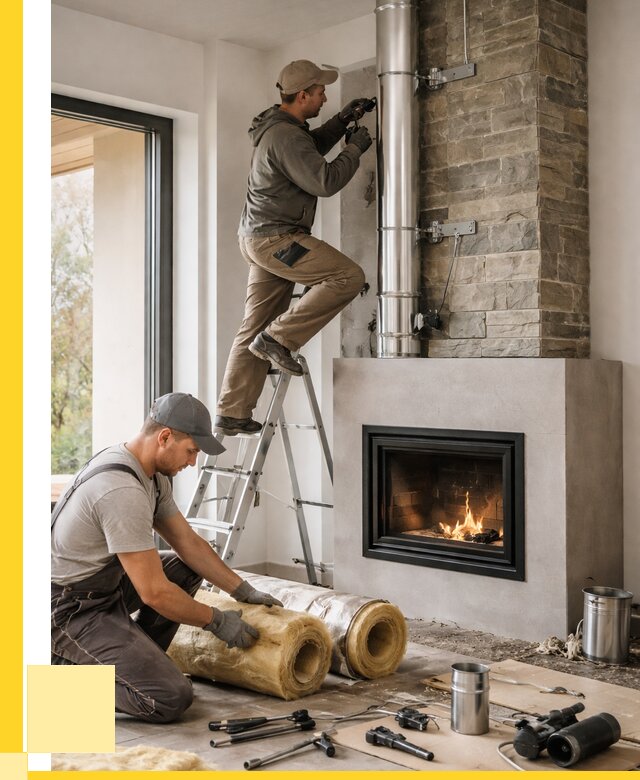 Монтаж дымоходов для каминов в Ачинске от 15195 р. ЭриданЧнс