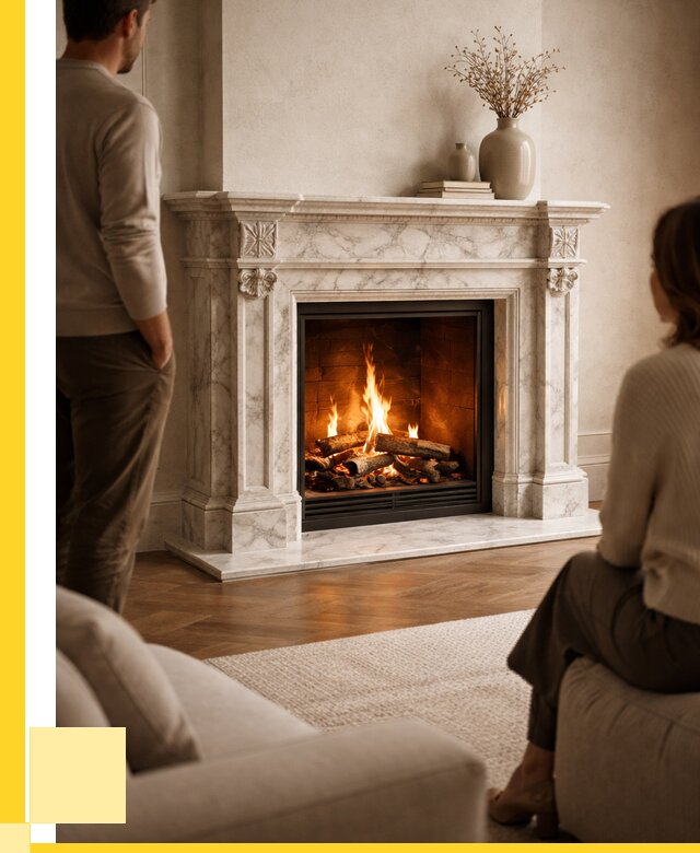 Мраморные камины под ключ в Ачинске от 253250 р. | ЭриданЧнс