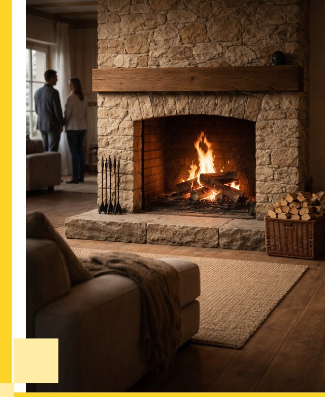 Открытые камины под ключ в Ачинске от 151950 р. ЭриданЧнс