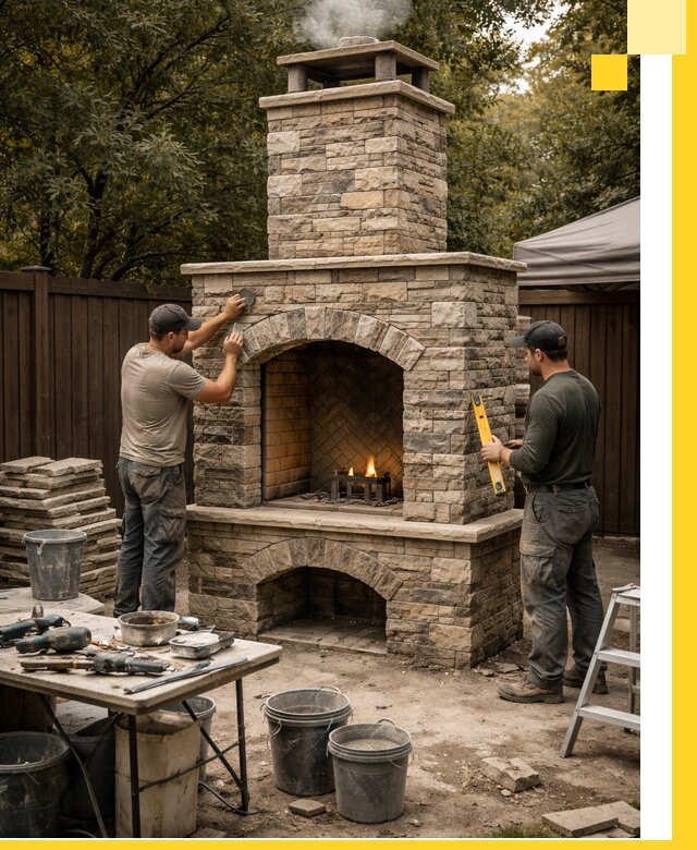 Проектирование и установка уличных каминов в Ачинске