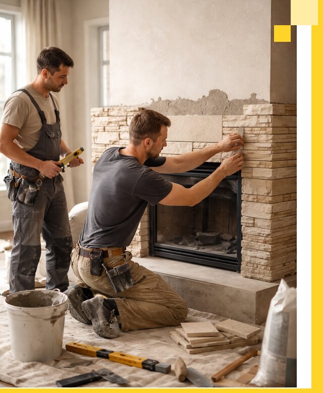 Установка и монтаж каминов для загородного дома в Ачинске