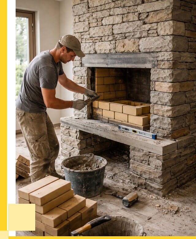 Кладка каминов и камина в Ачинске от 25325 р. ЭриданЧнс