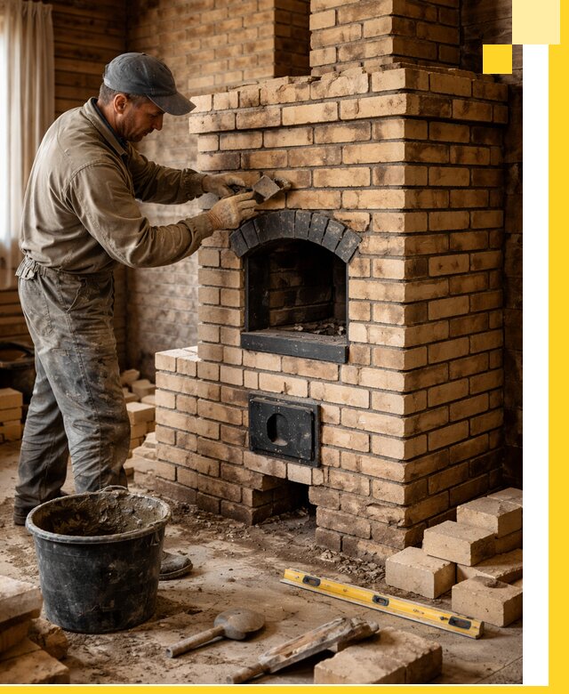 Кирпичные печи под ключ в Ачинске: проектирование и кладка