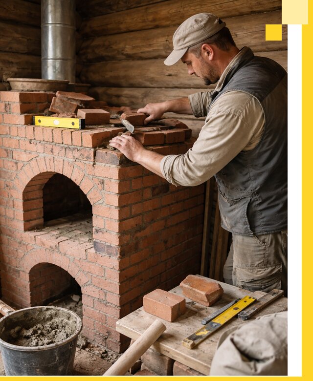 Изготовление и установка русских печей в Ачинске под ключ