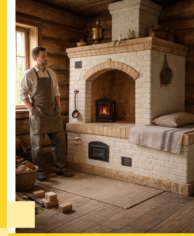 Русские печи с лежанкой под ключ в Ачинске от 151950 р. ЭриданЧнс