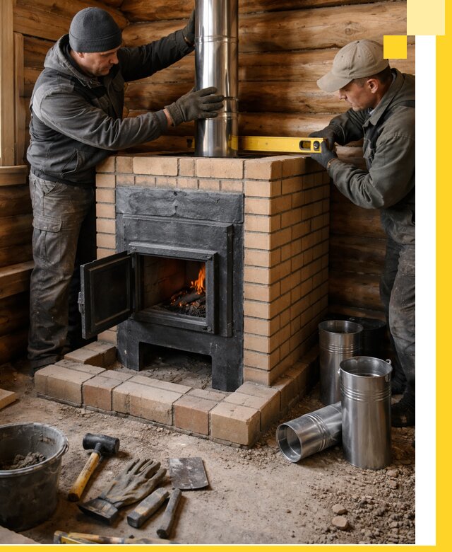 Проектирование, изготовление и установка банных печей в Ачинске