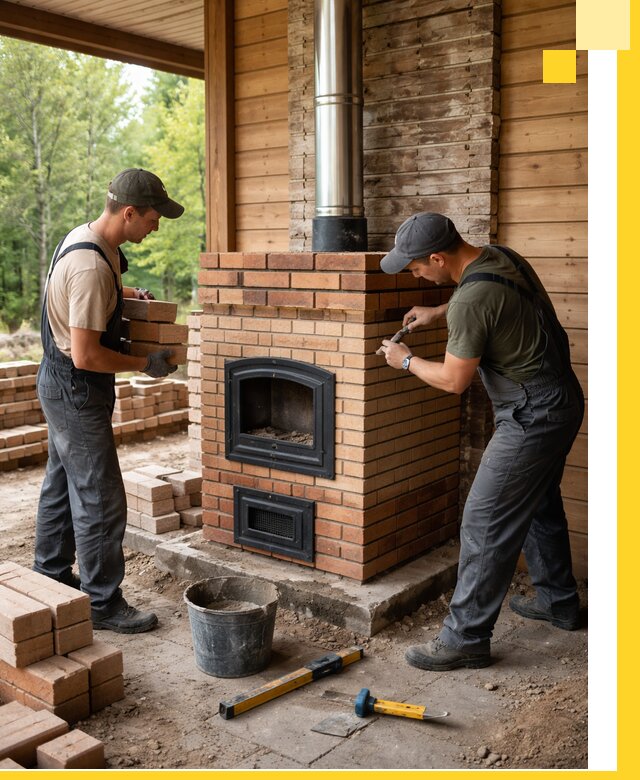 Производство и установка дачных печей под ключ в Ачинске