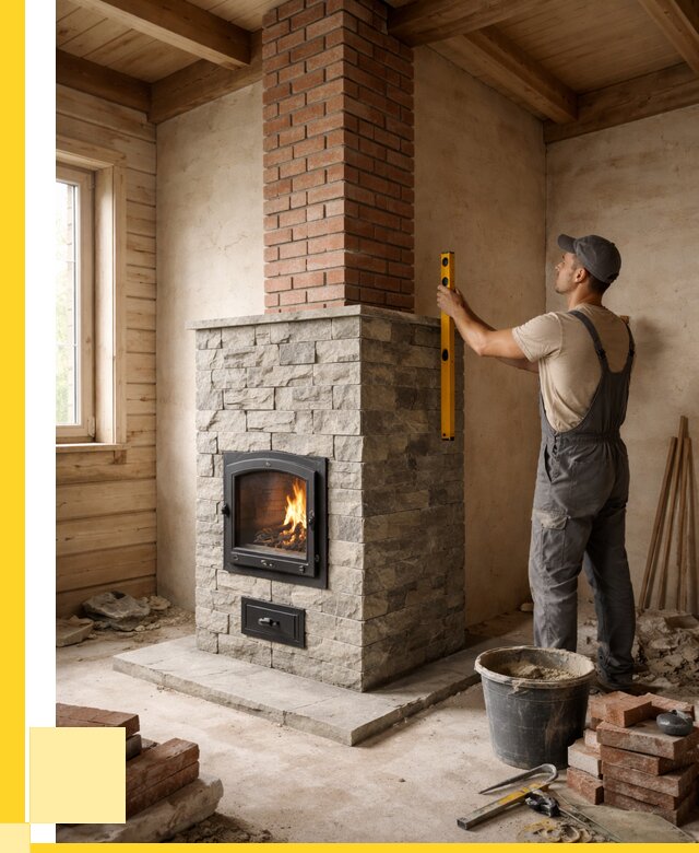 Печи и дымоходы под ключ в Ачинске от 45585 р., ЭриданЧнс