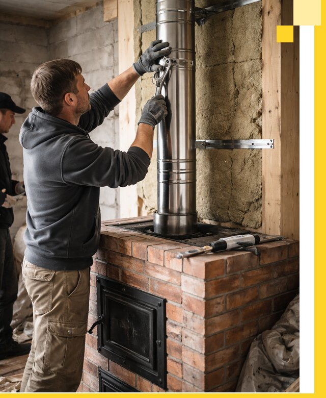 Изготовление и монтаж печей и дымоходов под ключ в Ачинске