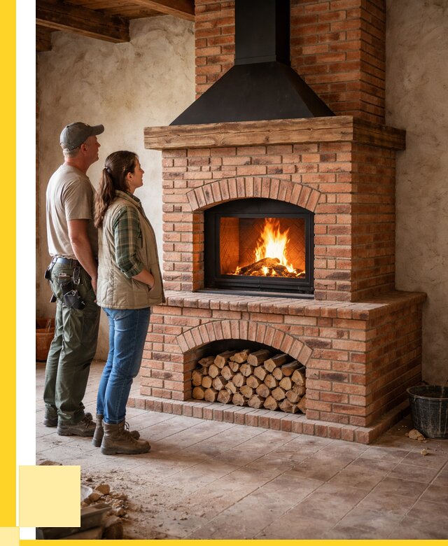 Печи камины из кирпича в Ачинске от 121560 р. | ЭриданЧнс