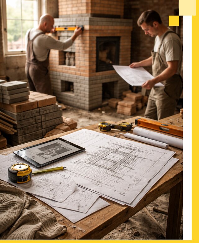 Проекты печей и каминов с индивидуальным дизайном в Ачинске