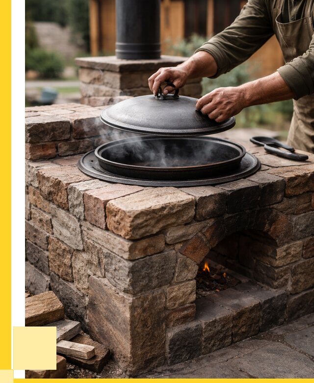 Печи для казана в Ачинске по цене от 18234 р. | ЭриданЧнс