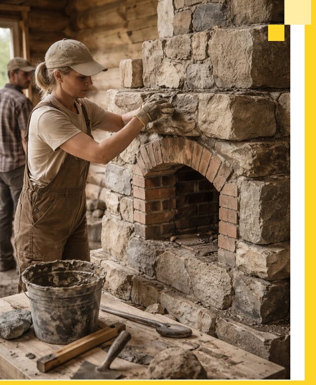 Каменные печи на заказ и монтаж в Ачинске, долговечные решения