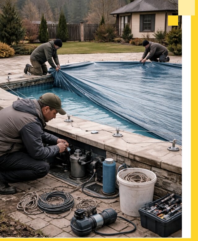 Консервация бассейнов в Ачинске: подготовка к длительному хранению