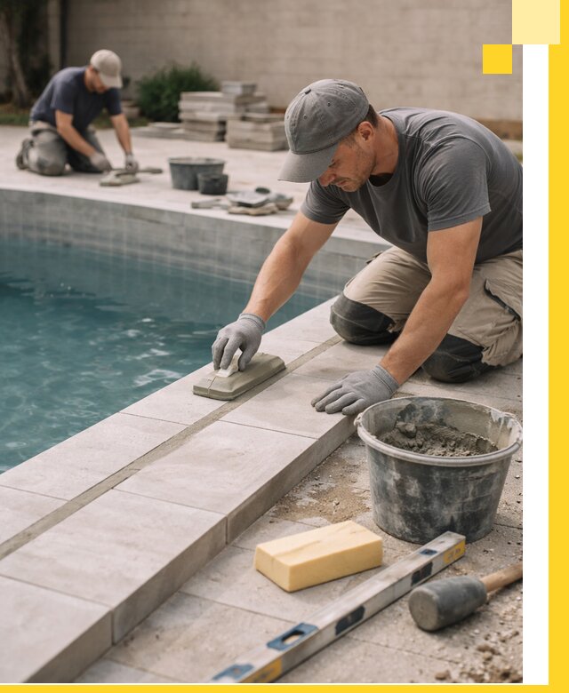 Отделка бассейнов в Ачинске: декоративная отделка и гидроизоляция