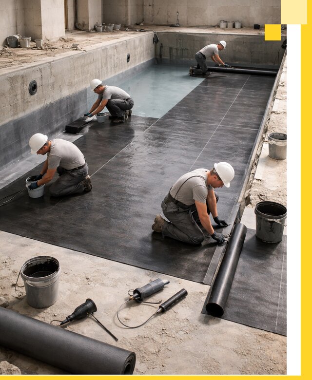 Профессиональная гидроизоляция бассейнов и чаш в Ачинске под ключ
