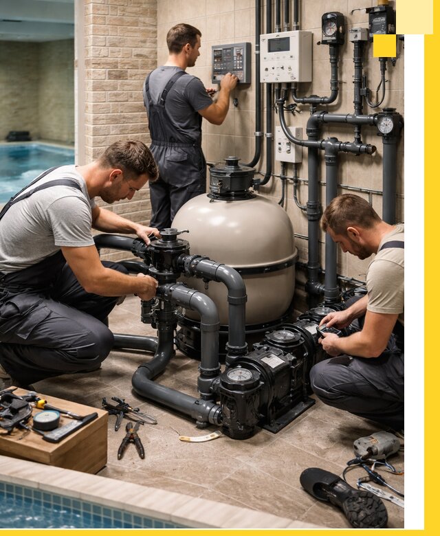 Комплексное оборудование для бассейнов под ключ в Ачинске