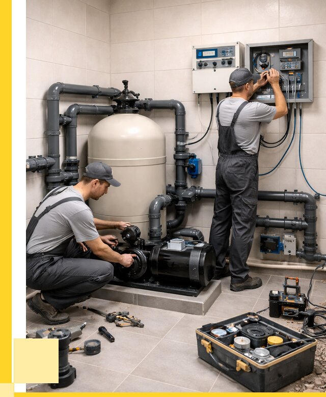 Монтаж оборудования для бассейнов в Ачинске от 40520 р. | ЭриданЧнс