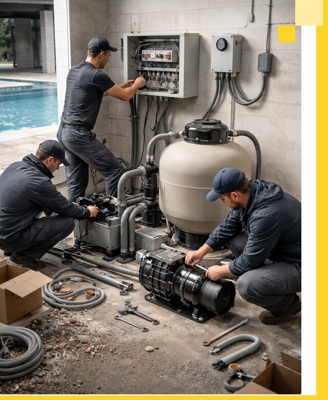 Профессиональный монтаж оборудования для бассейнов в Ачинске