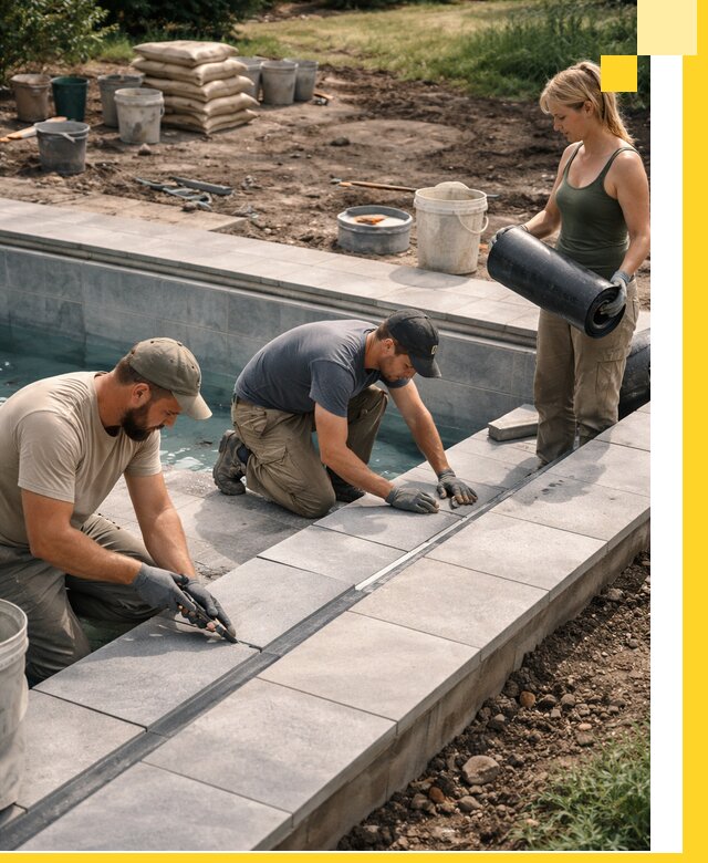 Строительство и монтаж уличных бассейнов под ключ в Ачинске