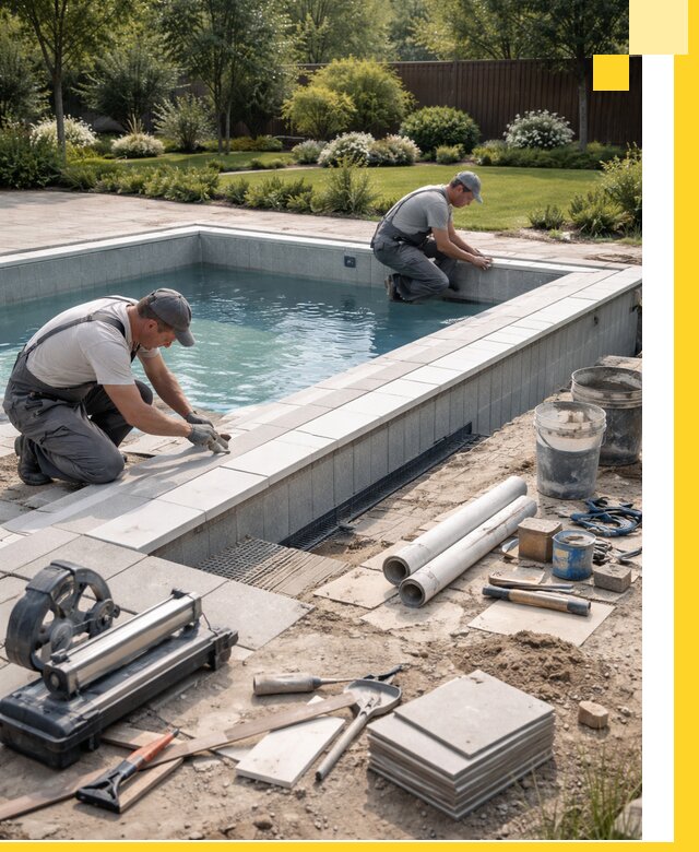 Строительство открытых бассейнов под ключ в Ачинске профессионально