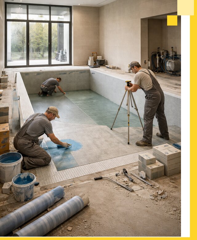 Проект и строительство закрытых бассейнов в Ачинске под ключ