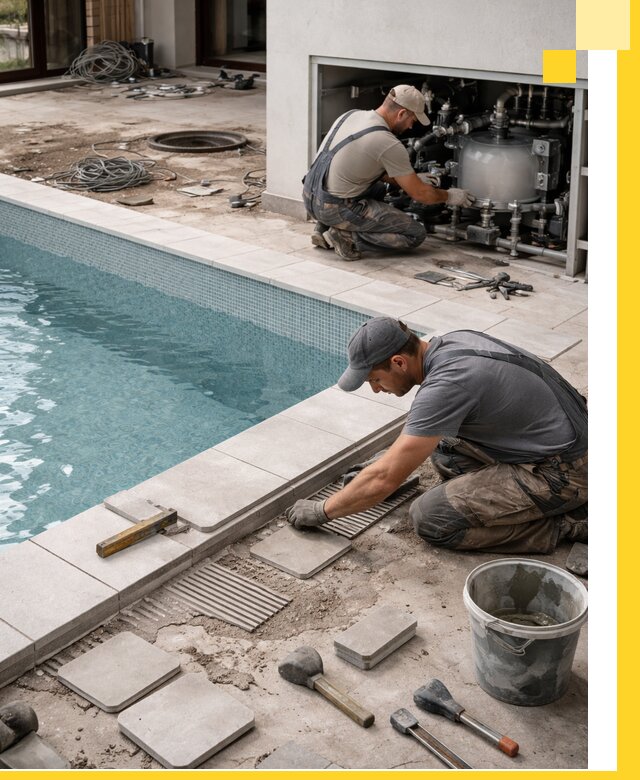 Строительство и монтаж бассейнов в коттедже в Ачинске