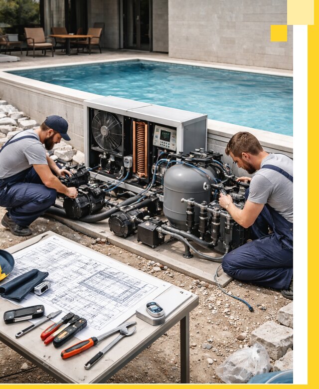 Проектирование и монтаж бассейнов с подогревом в Ачинске