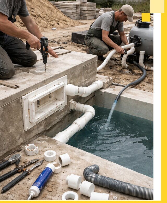 Строительство скиммерных бассейнов под ключ в Ачинске