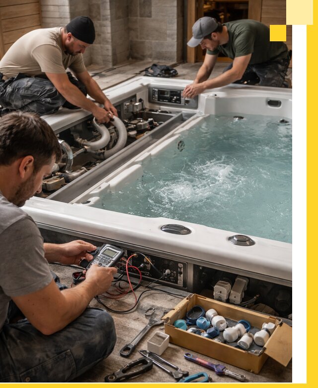 Гидромассажные бассейны под ключ в Ачинске, дизайн и монтаж