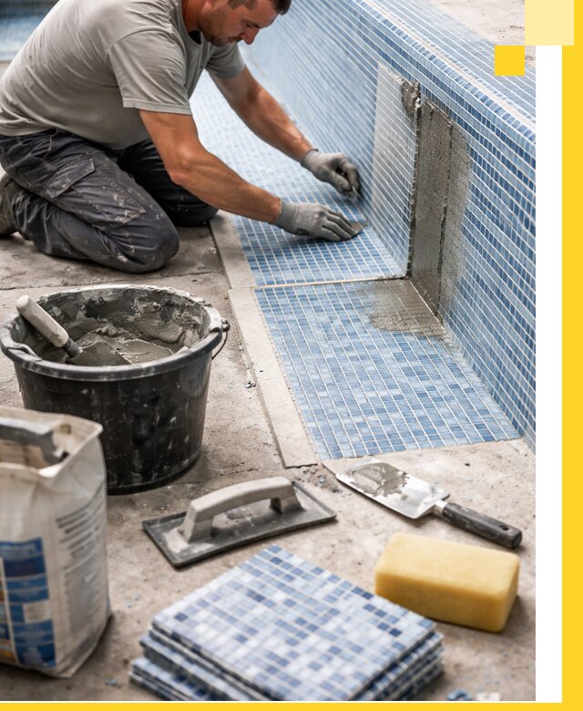 Укладка и ремонт мозаики для бассейнов под ключ в Ачинске