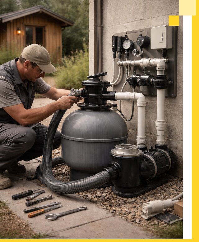 Продажа и монтаж фильтров и насосов для бассейнов в Ачинске