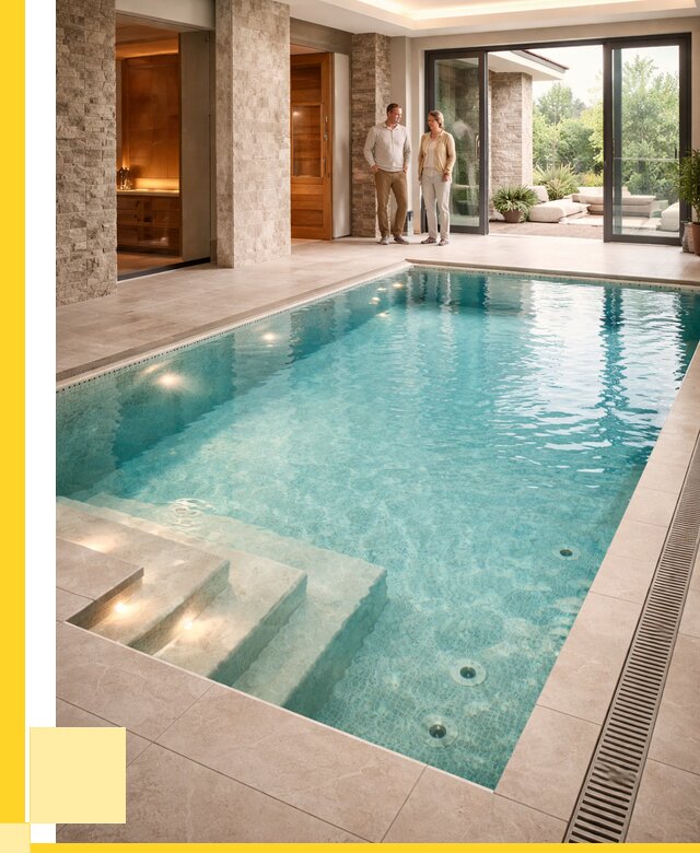 Бассейн во дворе в Ачинске: проект, отделка от 1215600 р. | ЭриданЧнс