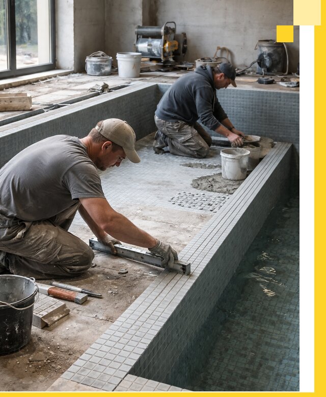 Строительство бассейна в частном доме в Ачинске под ключ