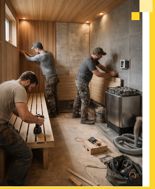 Сауны под ключ в Ачинске, проектирование, строительство, отделка