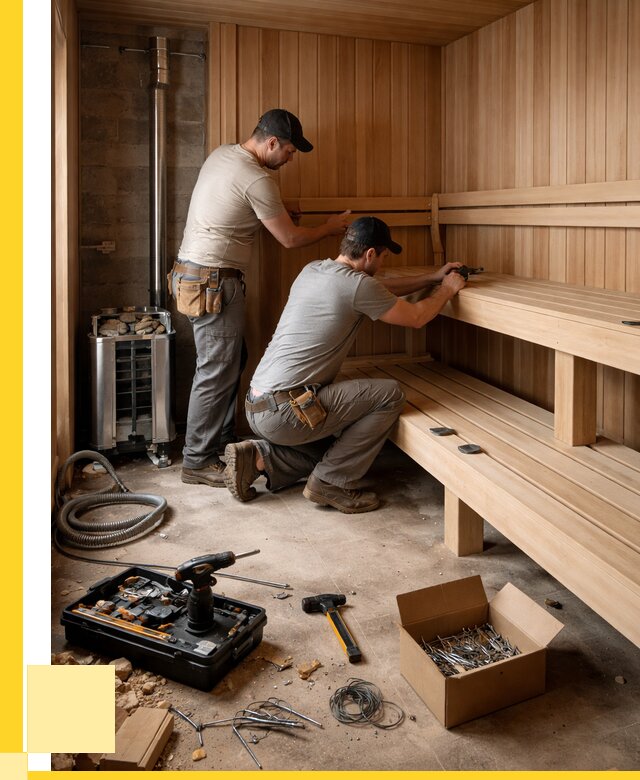 Монтаж саун под ключ в Ачинске от 121560 р. | ЭриданЧнс