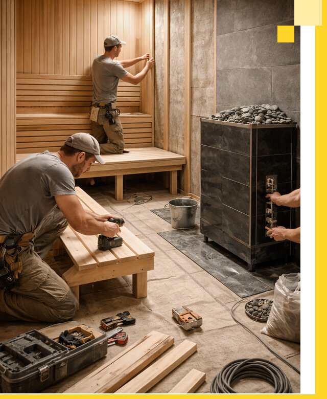 Дизайн и строительство интерьерных саун под ключ в Ачинске