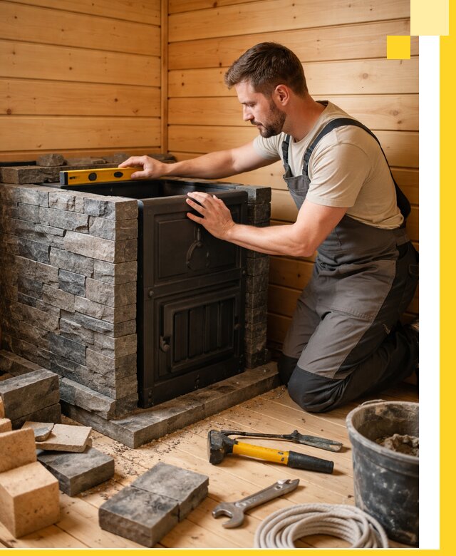 Производство и установка печей для саун под ключ в Ачинске