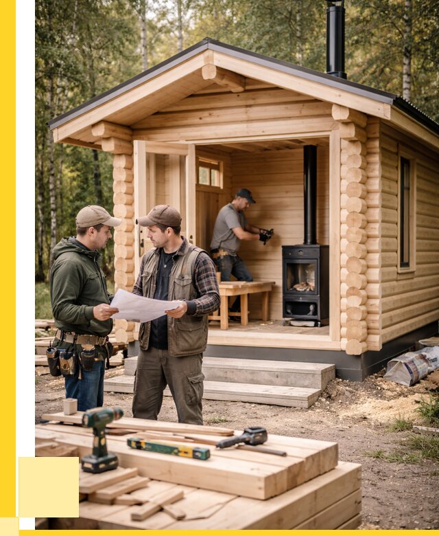 Монтаж бань под ключ в Ачинске — от 202600 р. | ЭриданЧнс