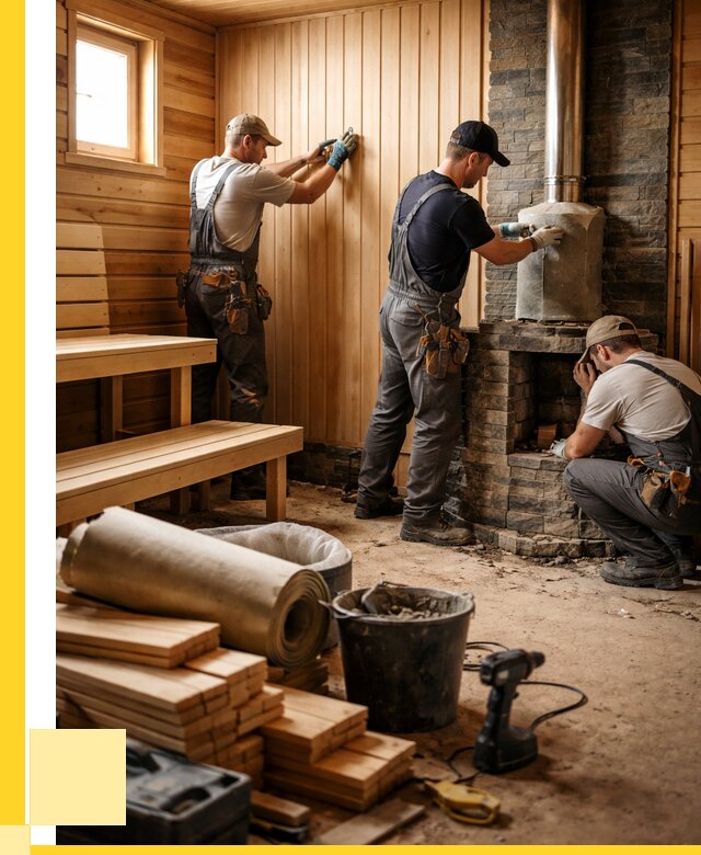 Ремонт бань под ключ в Ачинске от 45585 р. | ЭриданЧнс