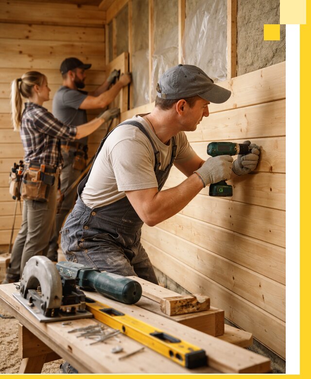 Обшивка бань под ключ в Ачинске: отделка стен и потолков