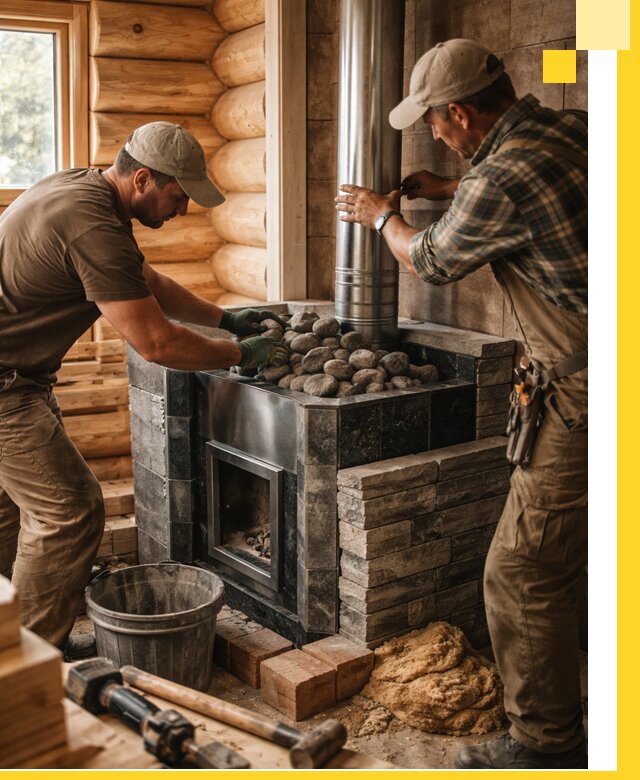 Строительство и отделка русских бань под ключ в Ачинске