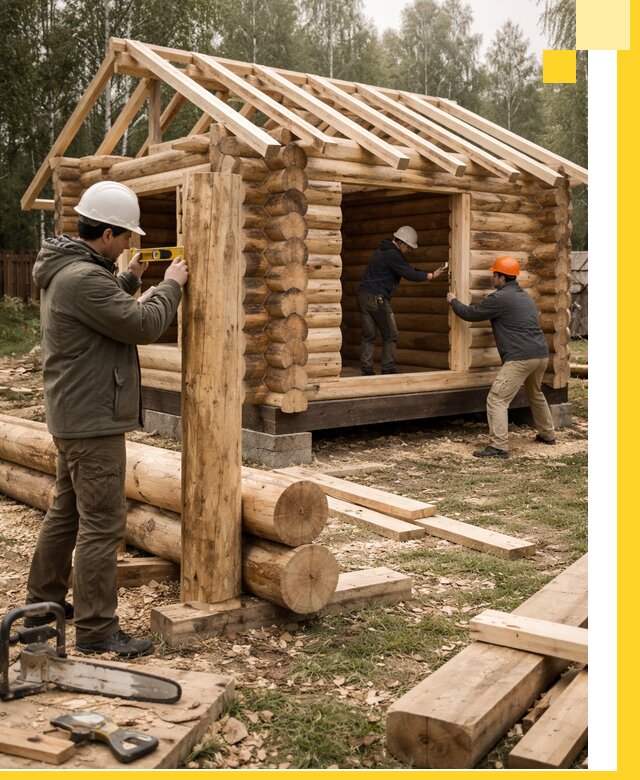 Строительство бань для дачи под ключ в Ачинске с доставкой и монтажом