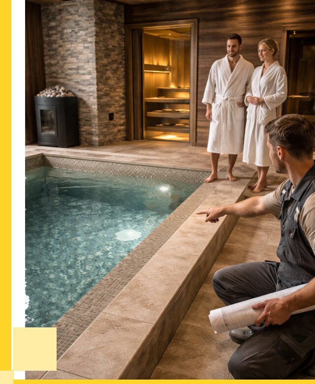 Проект бани с бассейном под ключ в Ачинске от 65845 р. | ЭриданЧнс