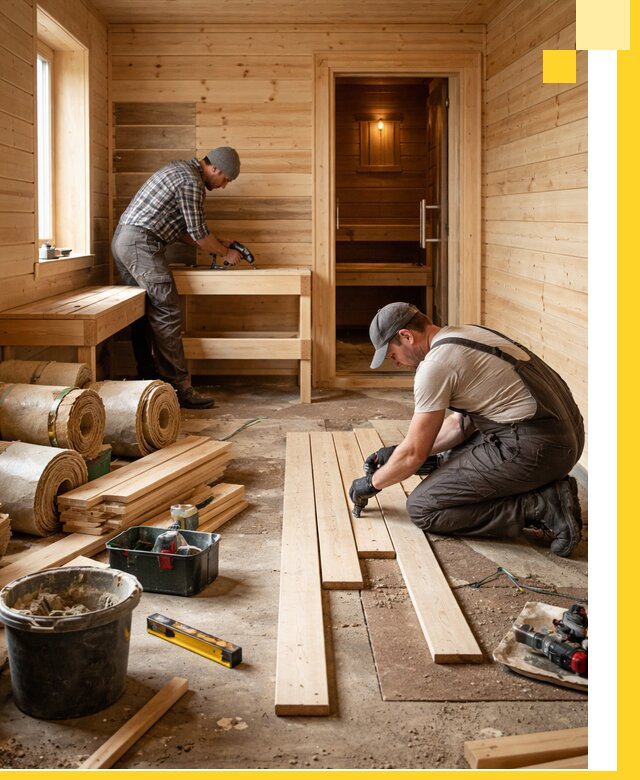 Индивидуальный проект бани с комнатой отдыха под ключ в Ачинске