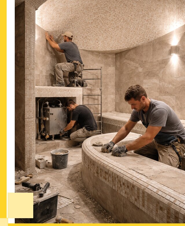 Монтаж хамамов под ключ в Ачинске от 253250 р. ЭриданЧнс