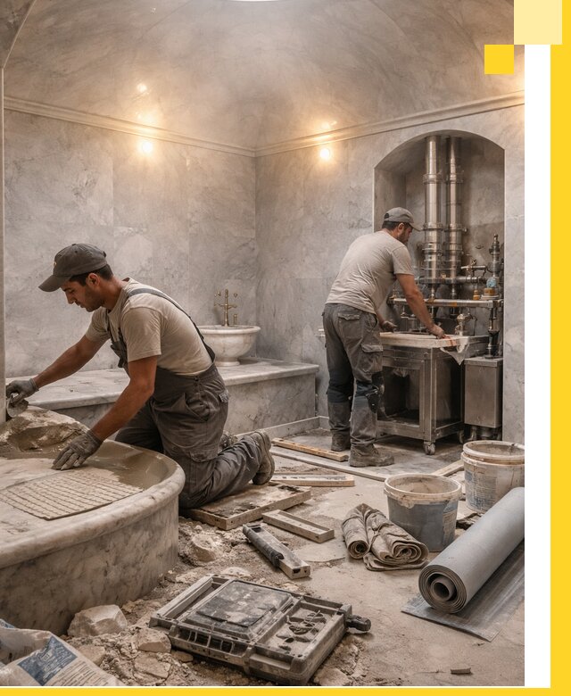 Строительство турецких бань хаммам под ключ в Ачинске