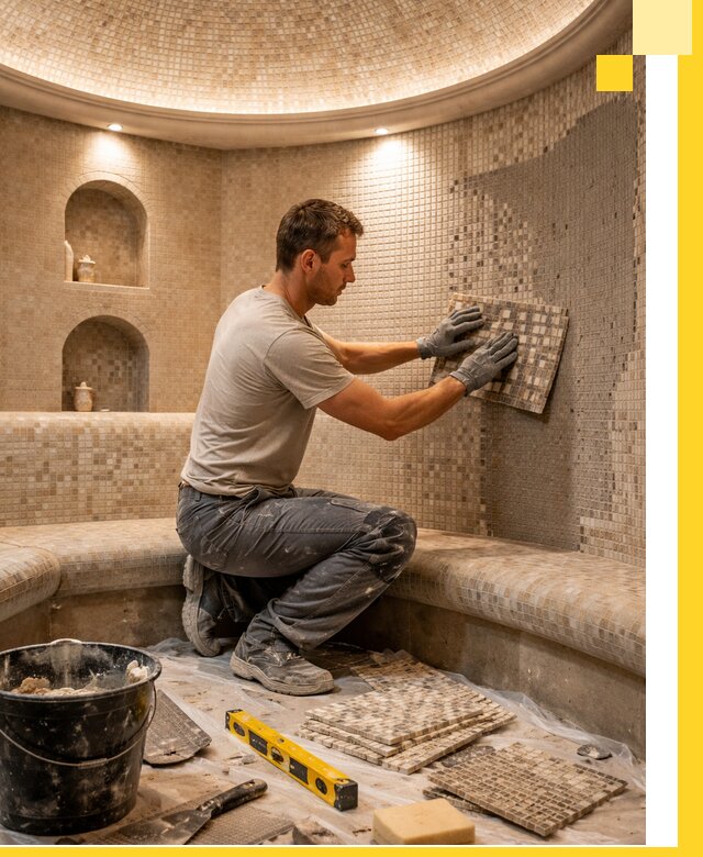 Устройство и монтаж домашнего хамама под ключ в Ачинске