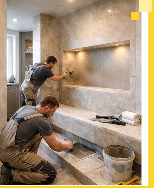 Профессиональное строительство хамама в квартире в Ачинске