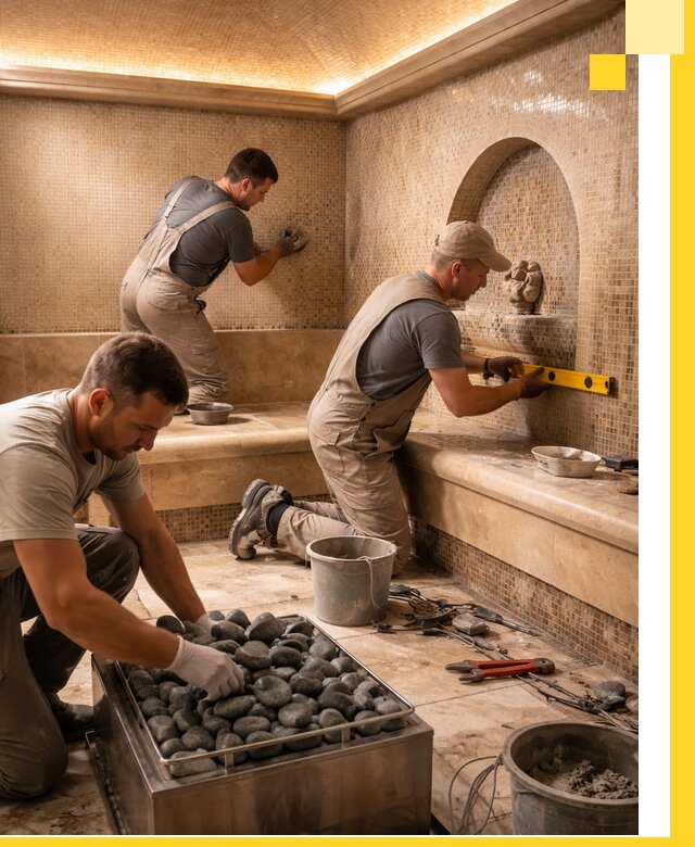 Проектирование и строительство хамама и сауны в Ачинске